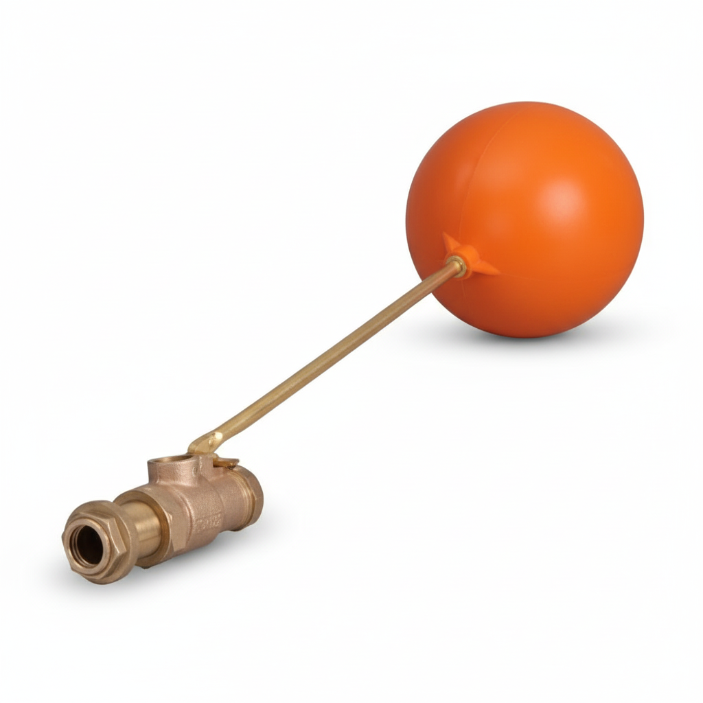 ¾" Brass Ball Valve — Quarter-Turn Lever Handle Inline Shut-Off Valve