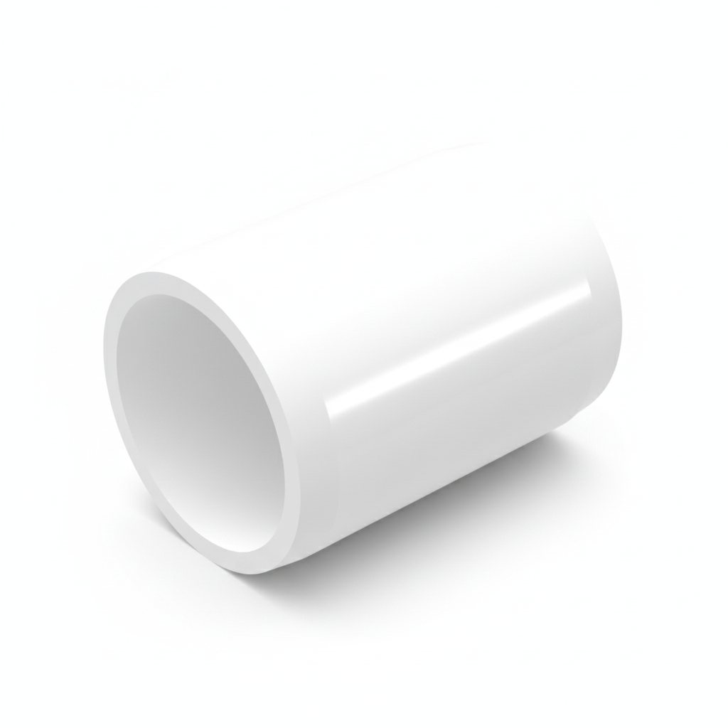 ½" uPVC Straight Coupling — Solvent Weld Pipe Joiner for PVC Systems