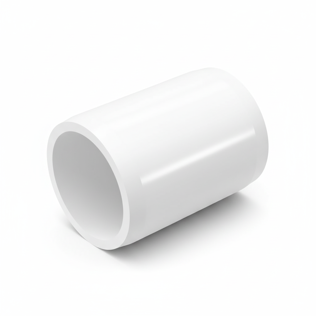 ½" uPVC Straight Coupling — Solvent Weld Pipe Joiner for PVC Systems