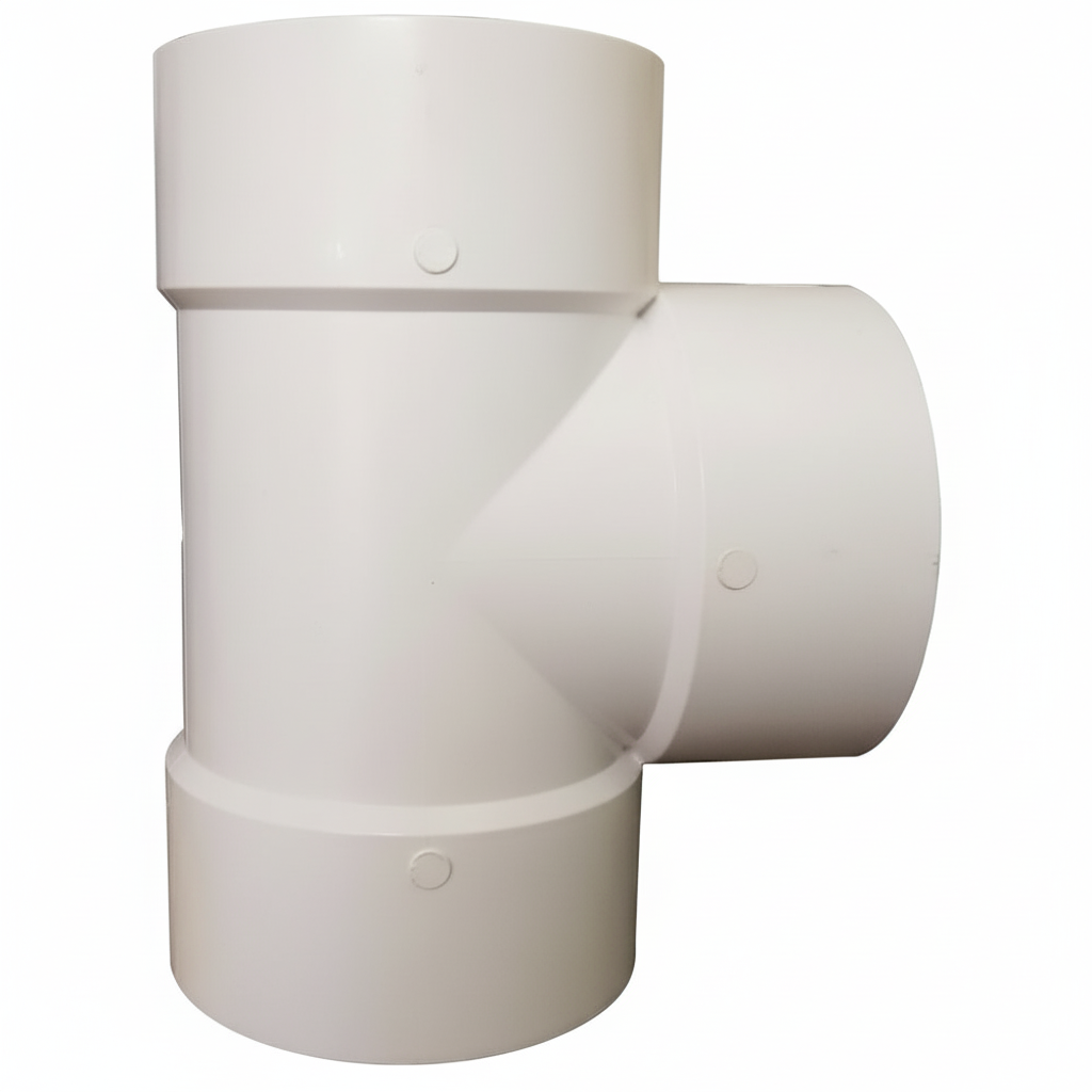 3" uPVC Equal Tee — T-Junction Fitting for Drainage & Soil Pipe Systems