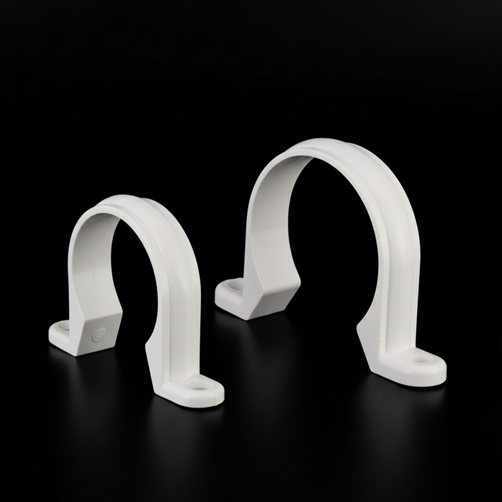 ¾" Pipe Clip — Plastic Pipe Support Bracket for PVC & PPR Pipes