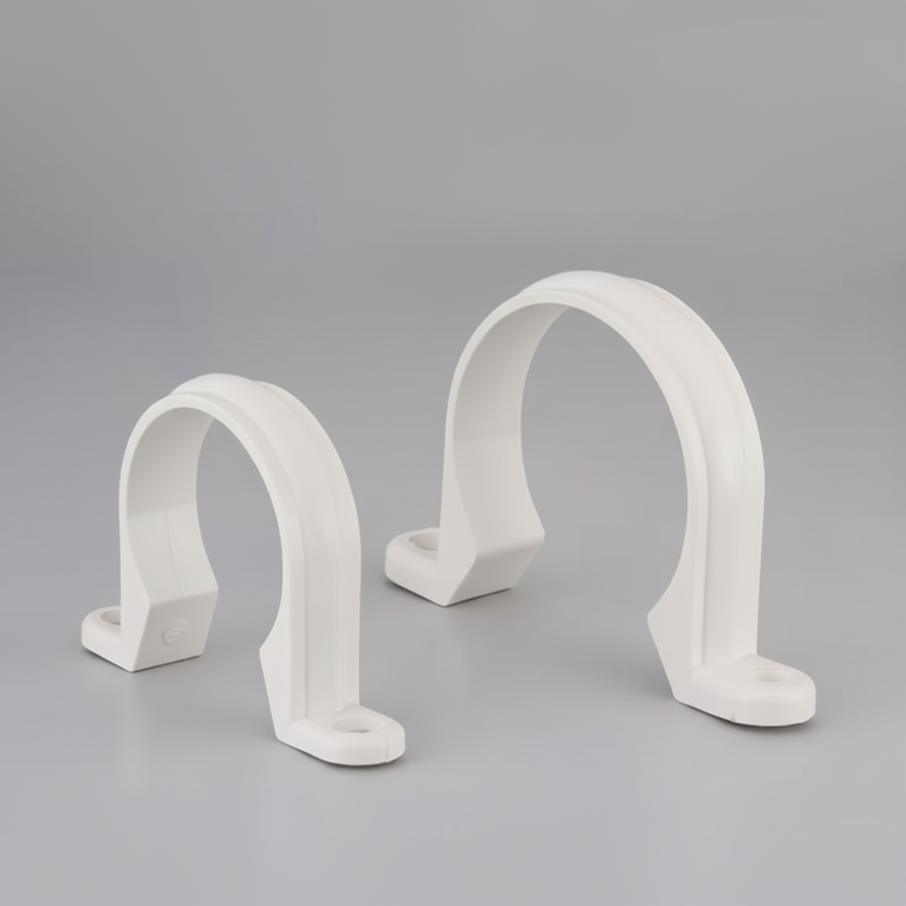 ¾" Pipe Clip — Plastic Pipe Support Bracket for PVC & PPR Pipes