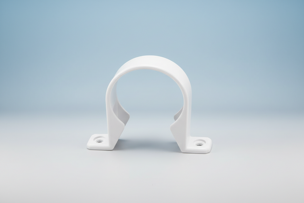 ½" Pipe Clip — Plastic Pipe Support Bracket for PVC & PPR Pipes