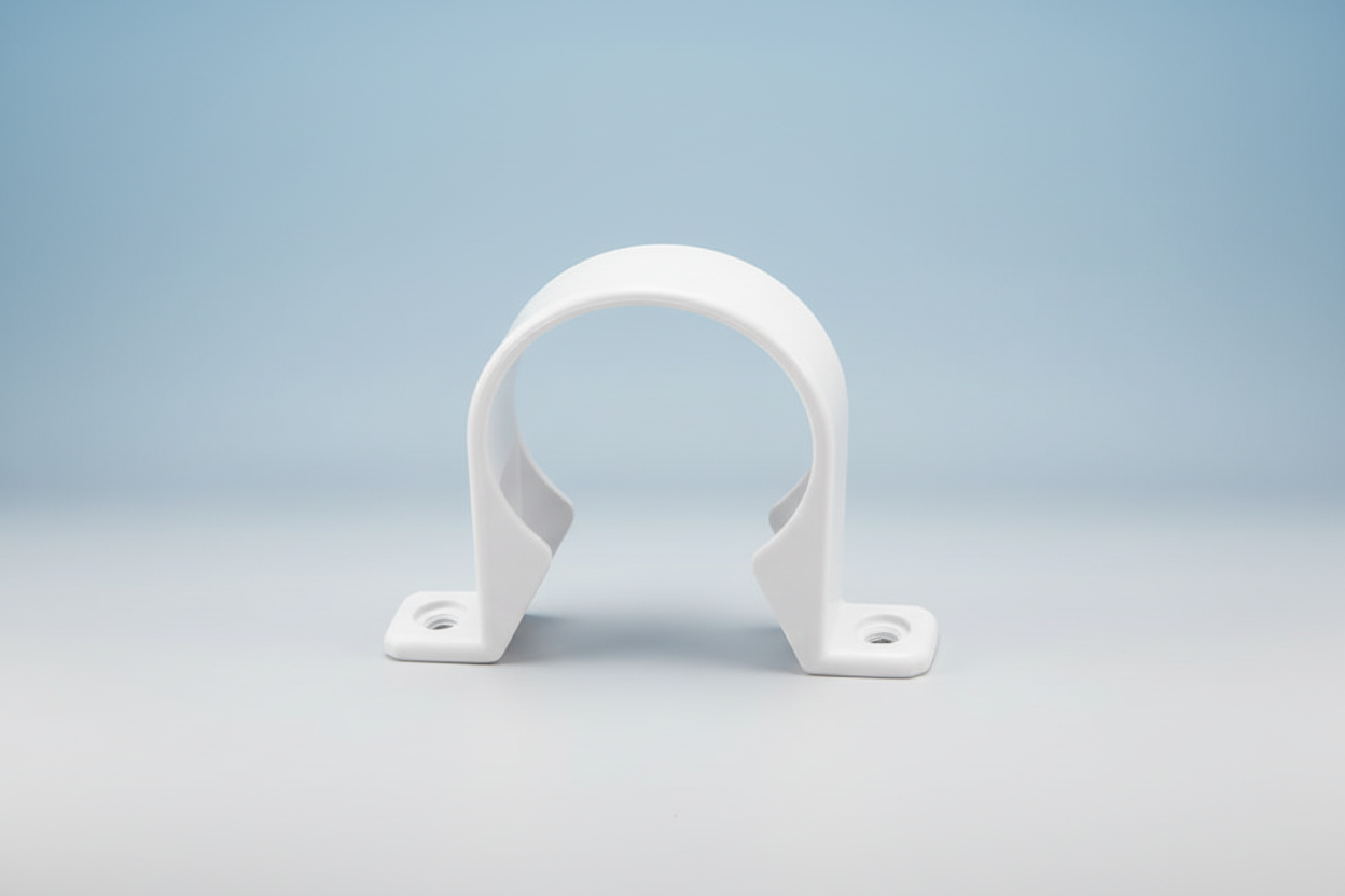 ½" Pipe Clip — Plastic Pipe Support Bracket for PVC & PPR Pipes