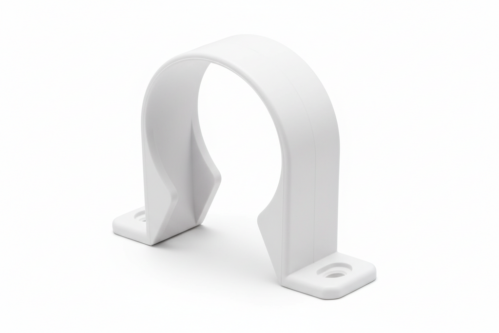 ½" Pipe Clip — Plastic Pipe Support Bracket for PVC & PPR Pipes