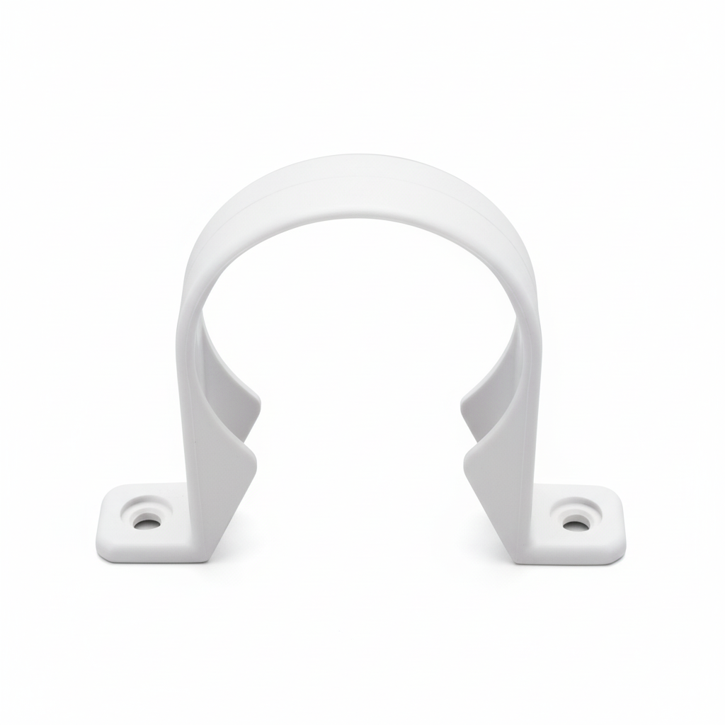 ½" Pipe Clip — Plastic Pipe Support Bracket for PVC & PPR Pipes