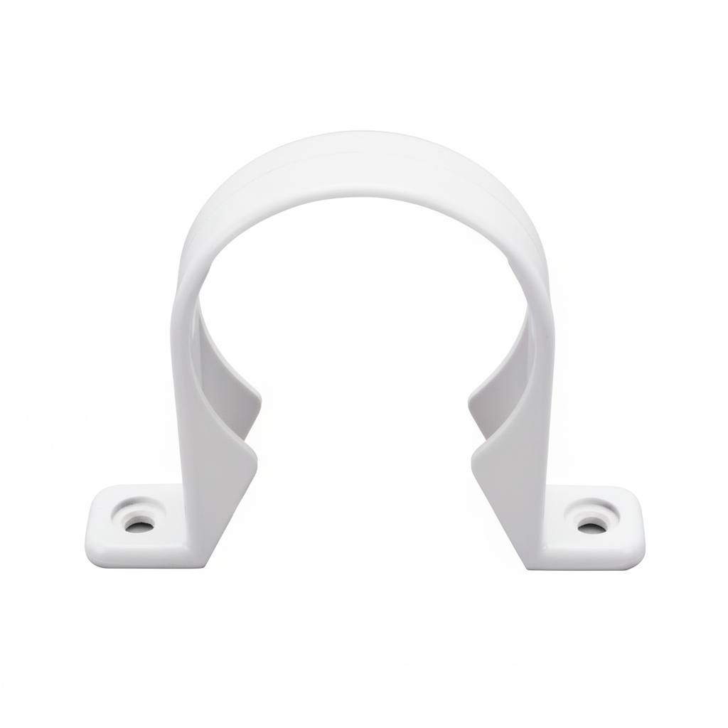 ½" Pipe Clip — Plastic Pipe Support Bracket for PVC & PPR Pipes