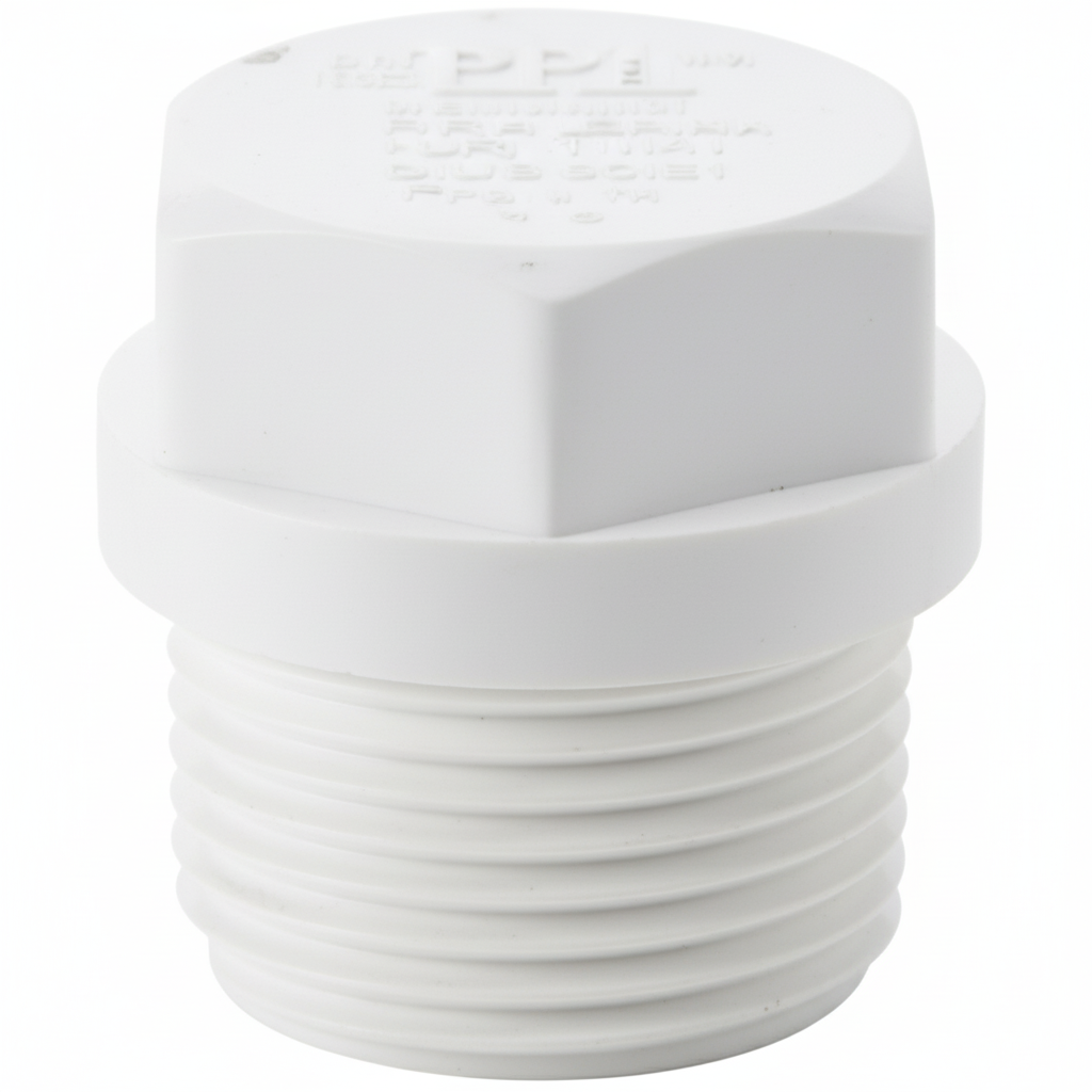 ½" BSP Pipe Plug — Threaded End Cap for Sealing Pipe Outlets